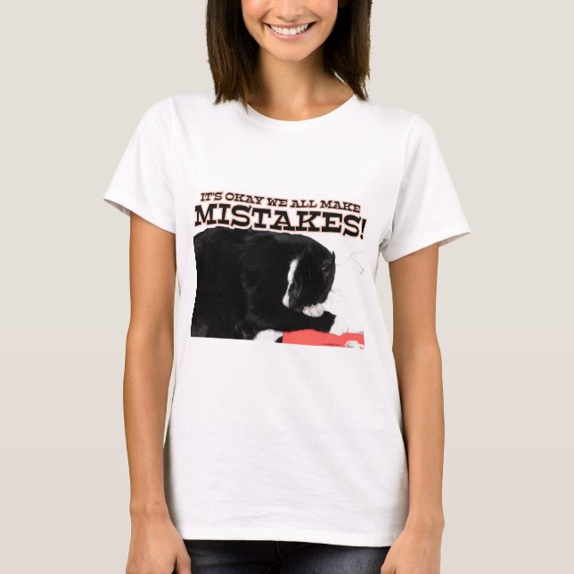 Camiseta Ok Para Cometer Erros De Citação Motivacional (Frente)