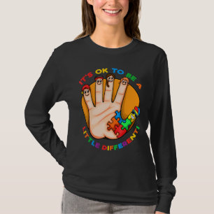 Camiseta Ok Para Ser Um Pouco Diferente Dia Da Consciência