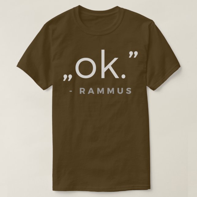 Camiseta ok quota Rammus (Frente do Design)