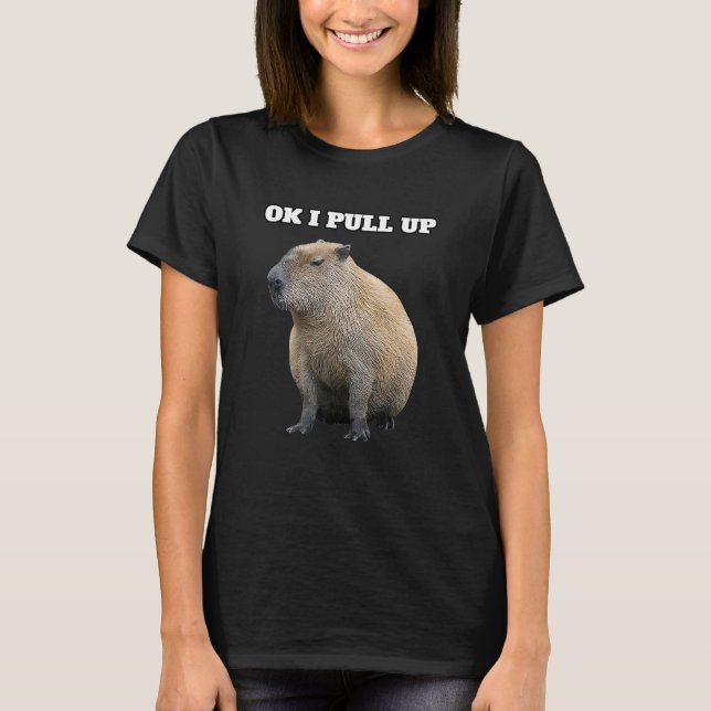 Camiseta Ok, Vou Puxar Capybara (Frente)