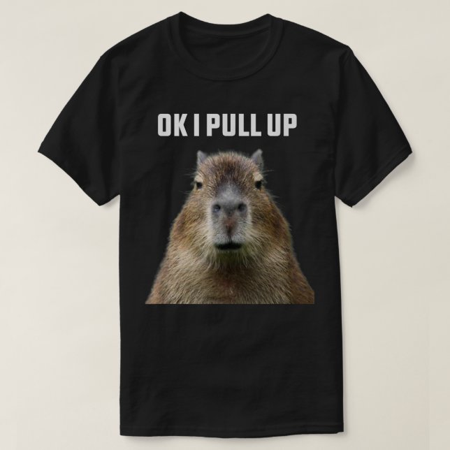 Camiseta Ok, Vou Puxar Capybara (Frente do Design)