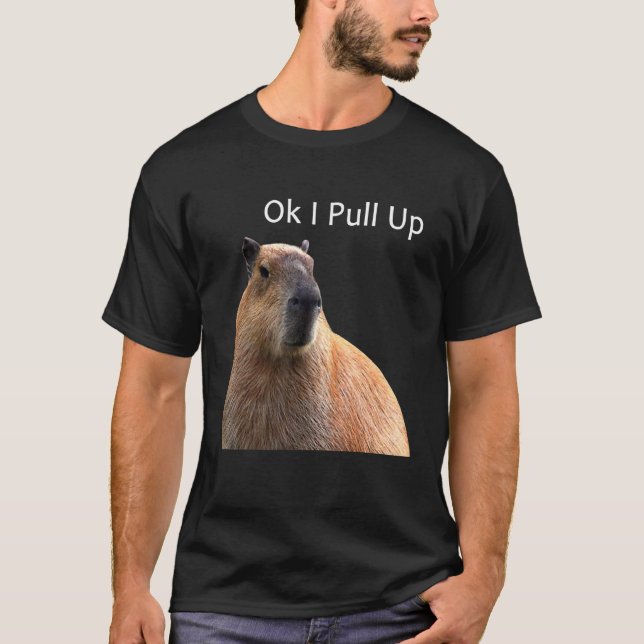 Camiseta Ok, Vou Puxar Capybara (Frente)