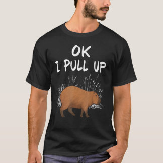 Camiseta Ok, Vou Puxar Capybara Animal 1