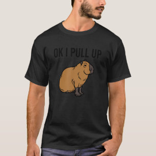 Camiseta Ok, Vou Puxar Capybara Animal Memory Piada