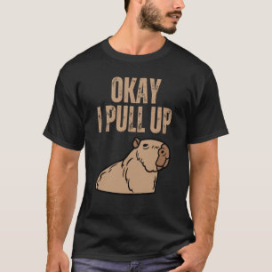 Camiseta Ok, Vou Puxar Capybara Capibara Animal Respeitar B