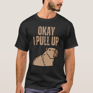Camiseta Ok, Vou Puxar Capybara Capibara Animal Respeitar B