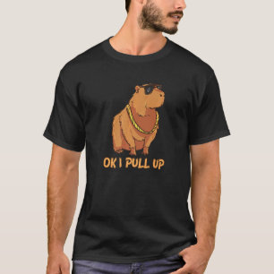 Camiseta Ok, Vou Puxar Os Óculos Da Capybara Dank Meme