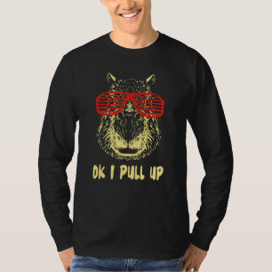 Camiseta Ok, Vou Puxar Os Óculos Da Capybara Dank Meme