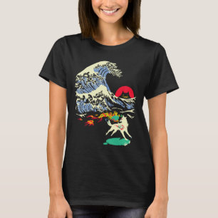 Camiseta Okami Amaterasu Sun Deus Wolf O Vídeo Da Onda Do E