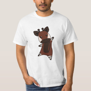 Camiseta Okapi Cute Forest Giraffe Zebra Girafas Animal