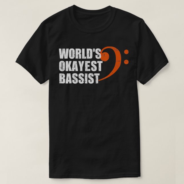 Camiseta Okayest Bassista do Mundo  (Frente do Design)
