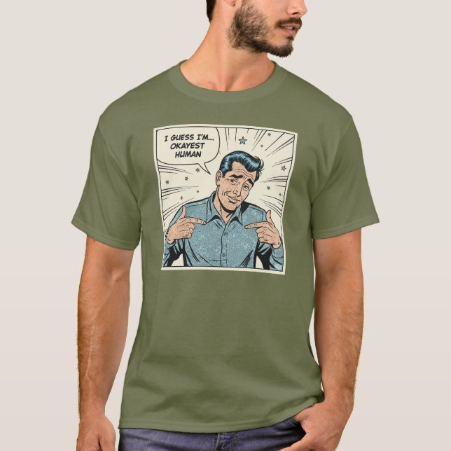 Camiseta Okayest Human Pop Art (Frente)