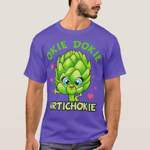 Camiseta Okie Dokie Artichokie Cute Artichoke Green Comida