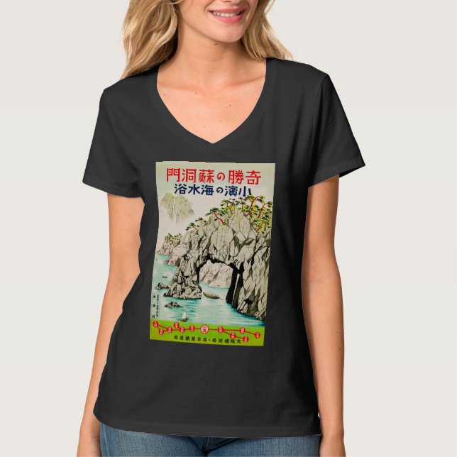 Camiseta Okinawa, Ilha Viagem do Japão (Frente)