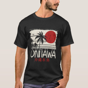 Camiseta Okinawa Japão Holiday Nihon Nippon Ikigai Retro Vi