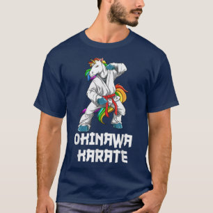 Camiseta Okinawa Karate Unicorn Karate Japonês Ar Marcial