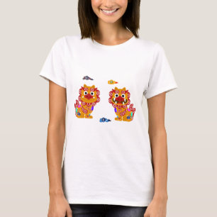Camiseta Okinawa Twin Shisa 縄 サ ー 沖