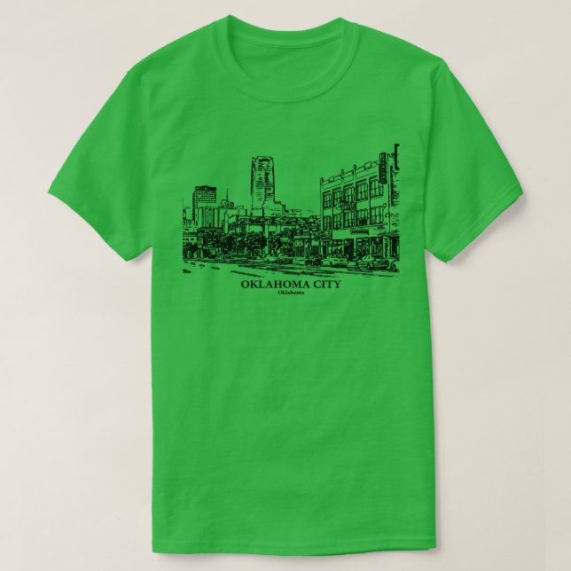 Camiseta Oklahoma City Oklahoma 1 (Frente do Design)