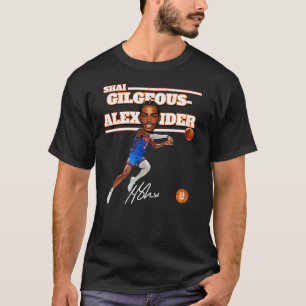 Camiseta Oklahoma City Shai GilgeousAlexander 2 toon Basket