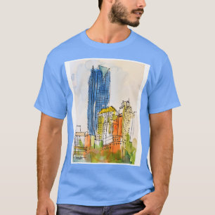Camiseta Oklahoma City Skyline
