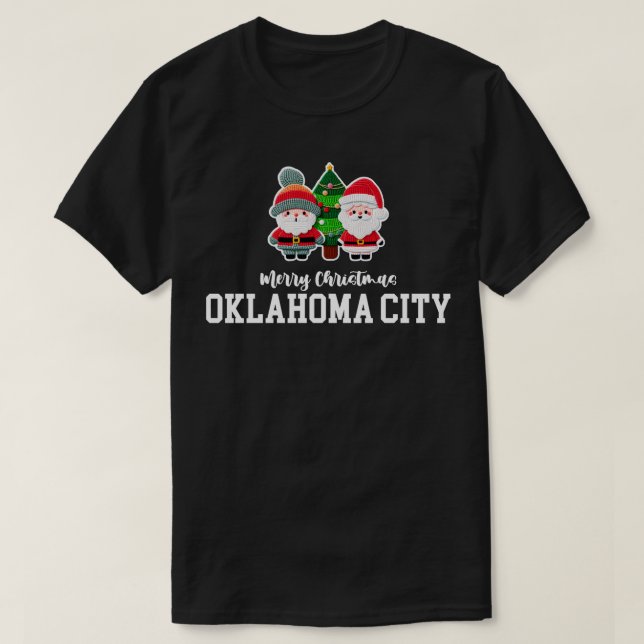 Camiseta Oklahoma City Xmas (Frente do Design)