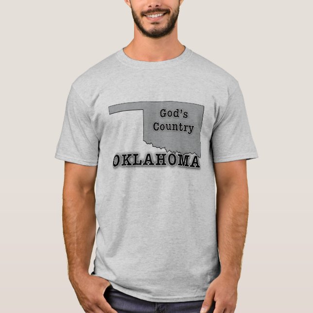 Camiseta Oklahoma é o PAÍS do DEUS (Frente)