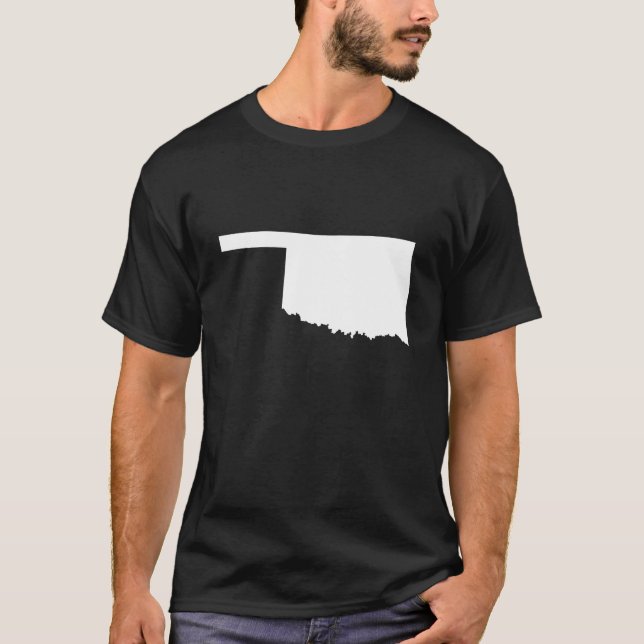 Camiseta Oklahoma em Branco e Negro (Frente)