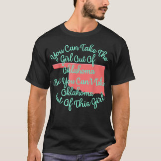 Camiseta Oklahoma Girl for a Filha Esposa Mãe Irmã Girlf