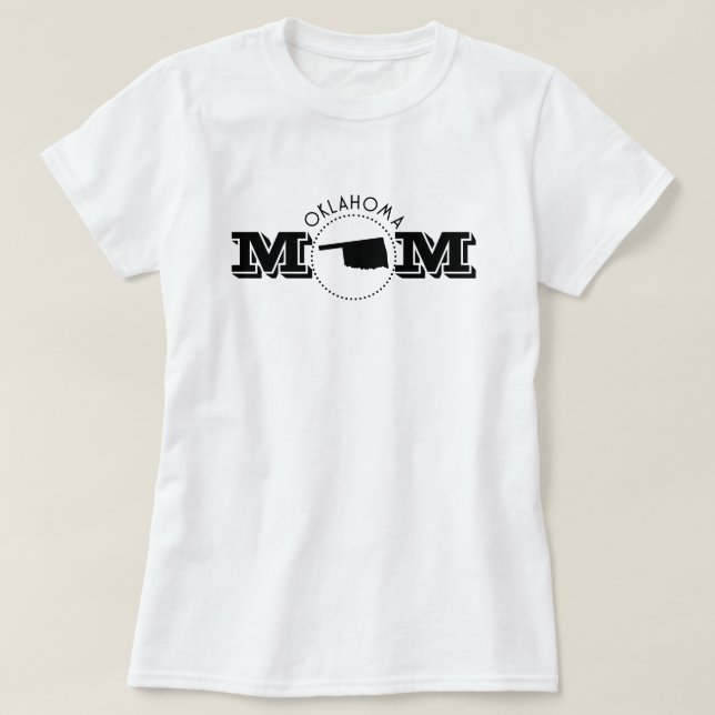 Camiseta Oklahoma Mom  (Frente do Design)
