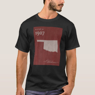 Camiseta Oklahoma OK Map Grunge Vintage State Graphic Women