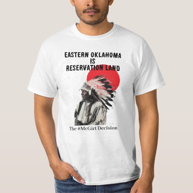 Camiseta Oklahoma Oriental é Reserva de Terrenos Homens (Frente)