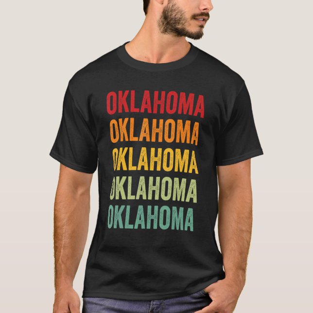 Camiseta Oklahoma Rainbow Estado de Oklahoma (Frente)