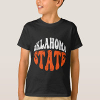 Camiseta Oklahoma State.retro Design Angustiado Vi