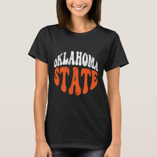 Camiseta Oklahoma State.retro Design Angustiado Vi