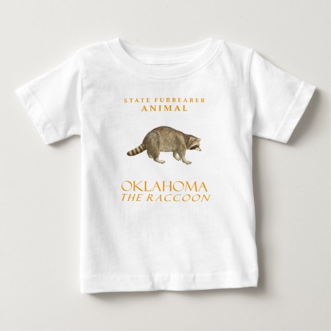 Camiseta Oklahoma Territory Furbearer Animal The Raccoon (Frente)