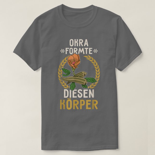 Camiseta Okra Vegetal Marshmallow Vegetariana (Frente do Design)