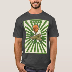 Camiseta Okra Vegetal Marshmallow Vegetariana