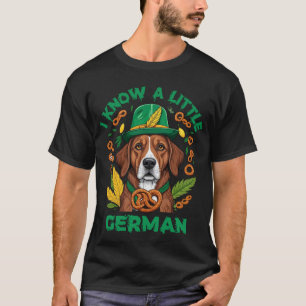 Camiseta Oktoberfest Dachshund Eu Conheço Um Pequeno Cão Al