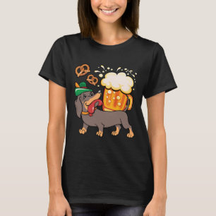Camiseta Oktoberfest Dachshund Wiener Alemão