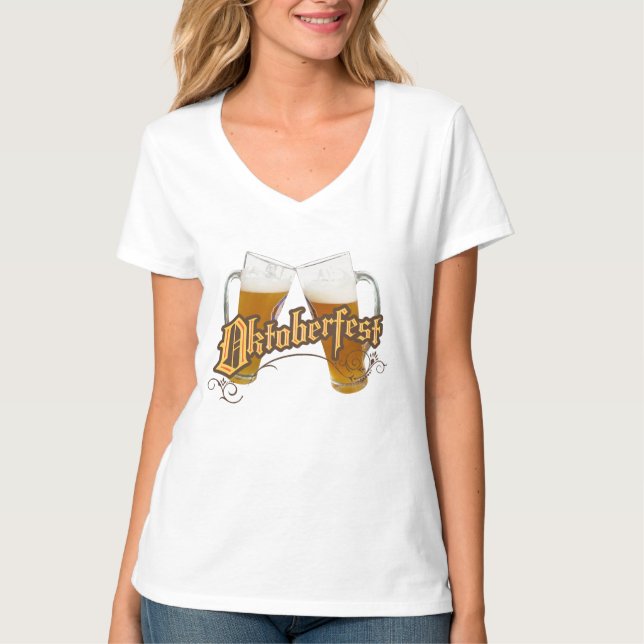 Camiseta Oktoberfest Damas t (Frente)