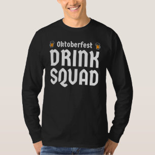 Camiseta Oktoberfest Drink Squad German Bavarian Beer Drin