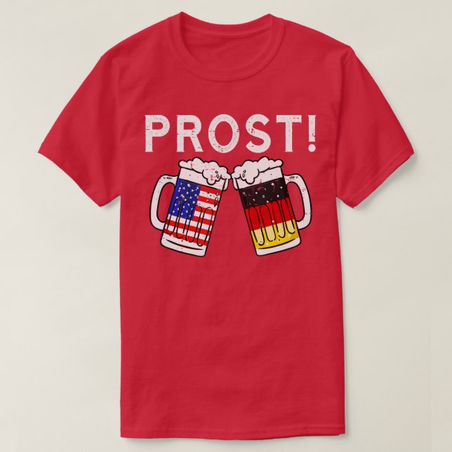 Camiseta Oktoberfest Men Women American Flag Beer Pr (Frente do Design)