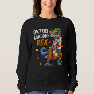 Camiseta Oktoberfest T Rex Dinosaur Lederhosen Cos Bávaros
