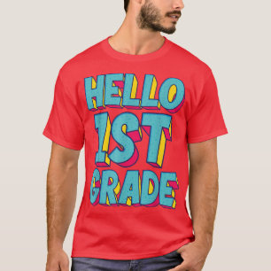 Camiseta Olá, 1rua De Volta À Escola 1rua Dia Da Escola T