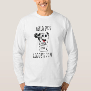 Camiseta Olá 2022 Adeus papel higiênico 2021