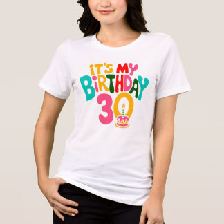 Camiseta Olá, 30! Vamos Celebrar!