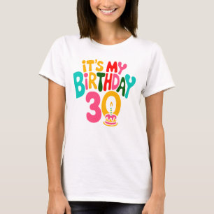 Camiseta Olá, 30! Vamos Celebrar!