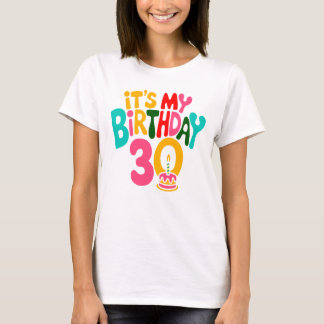 Camiseta Olá, 30! Vamos Celebrar!