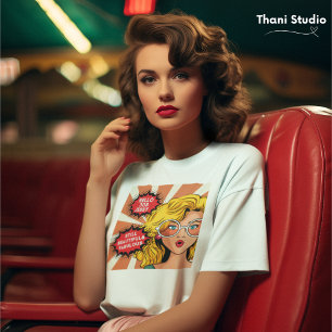 Camiseta Olá, 30s Mulher Vintage Retro 90s Diversão Anivers