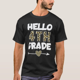 Camiseta Olá 4ª Série Estampa de Leopardo 4ª Série Professo
